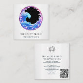 Carte De Visite Carré *~* AP13 Plage Restaurant Nautique Bar Bars 103 (Devant / Derrière)