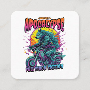 Carte De Visite Carré Apocalypse du loup-garou