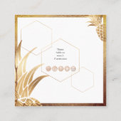 CARTE DE VISITE CARRÉ APOLE D'OR FAUX (Dos)