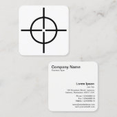 Carte De Visite Carré Appareil de pointage (Devant / Derrière)