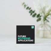 Carte De Visite Carré Application Boyfriend (Debout devant)