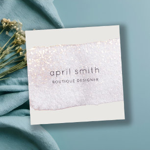 Carte De Visite Carré Aquarelle Abstraite Lilac Brosse Stoke Aquarelle b