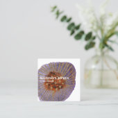 Carte De Visite Carré Aquarelle en or en terre cuite Designer d'intérieu (Debout devant)