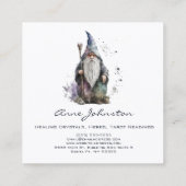 Carte De Visite Carré Aquarelle Magick Gnome (Dos)