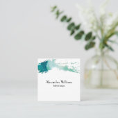 Carte De Visite Carré Aquarelle moderne (Debout devant)