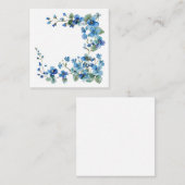 Carte De Visite Carré Aquarelle oubliée (Devant / Derrière)