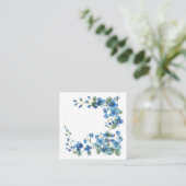 Carte De Visite Carré Aquarelle oubliée (Debout devant)