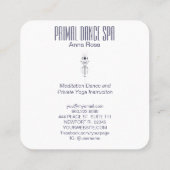 Carte De Visite Carré *~* Aquarelle sacrée . Chaman Primal Aztec (Dos)