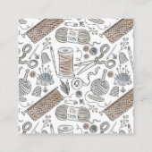 Carte De Visite Carré Aquarelle simple Sestress (Dos)