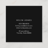 Carte De Visite Carré aquarelle violette (Dos)