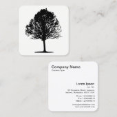 Carte De Visite Carré Arbre 01 (Devant / Derrière)
