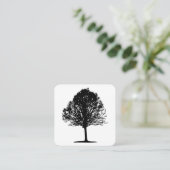 Carte De Visite Carré Arbre 01 (Debout devant)