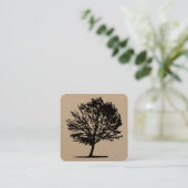 Carte De Visite Carré Arbre 02 (Debout devant)
