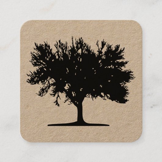 Carte De Visite Carré Arbre 04 (Devant)