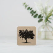 Carte De Visite Carré Arbre 04 (Debout devant)