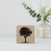 Carte De Visite Carré Arbre 06 (Debout devant)