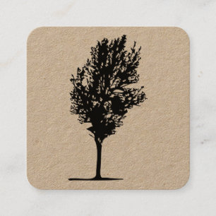 Carte De Visite Carré Arbre 07
