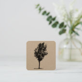 Carte De Visite Carré Arbre 07 (Debout devant)