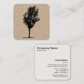 Carte De Visite Carré Arbre 07 (Devant / Derrière)