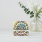 Carte De Visite Carré Arbre coloré (Debout devant)