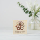 Carte De Visite Carré Arbre de la vie (Debout devant)