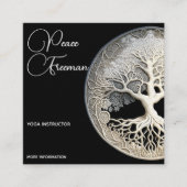 Carte De Visite Carré Arbre de vie | Moderne (Devant)