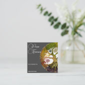 Carte De Visite Carré Arbre de vie | Saisons (Debout devant)