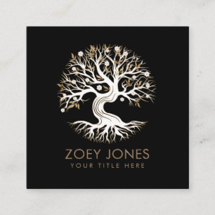 Carte De Visite Carré Arbre de vie - Yggdrasil