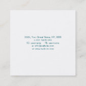 Carte De Visite Carré Arbre doré de la vie (Dos)