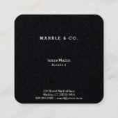 Carte De Visite Carré Arc-en-ciel de marbre Ipanema d'arrière - plan (Dos)