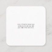 Carte De Visite Carré Architecture paysagère (Dos)