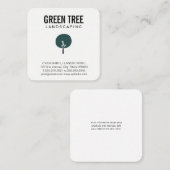 Carte De Visite Carré Architecture paysagère (Devant / Derrière)