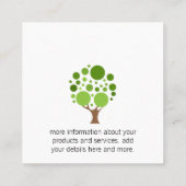 Carte De Visite Carré Architecture paysagère | Arbre (Dos)