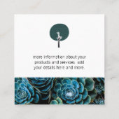 Carte De Visite Carré Architecture paysagère | Service de jardinage (Dos)