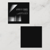 Carte De Visite Carré Architecture professionnelle de luxe UV Matte (Devant / Derrière)
