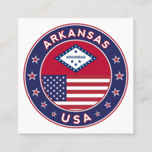 Carte De Visite Carré Arkansas