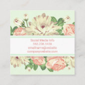 Carte De Visite Carré Arrangement floral (Dos)