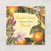 Carte De Visite Carré Arrière/avant des agrumes (Devant)