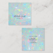 Carte De Visite Carré arrière - plan de texture photo opale (Devant / Derrière)