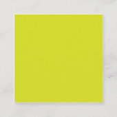 Carte De Visite Carré Arrière-plan jaune plat – Texture de rentrée scola (Devant)