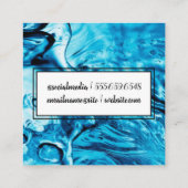 Carte De Visite Carré Arrière - plan manuscrit (Dos)