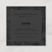 Carte De Visite Carré Arrière - plan monochromatique de luxe (Dos)