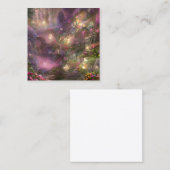 Carte De Visite Carré Arrière - plan Whimsical Fairyland (Devant / Derrière)