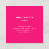 Carte De Visite Carré Art Artiste Art Studio (Dos)