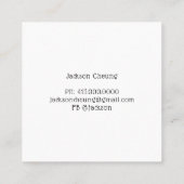 Carte De Visite Carré Art Asiatique Japonais Samurai Warrier Serpent (Dos)