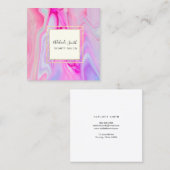 Carte De Visite Carré art de la résine (Devant / Derrière)