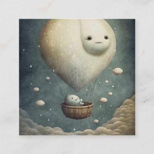 Carte De Visite Carré Art mystique céleste (Devant)