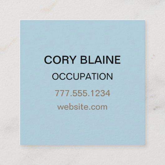 Carte De Visite Carré Art naturel Pierre & Sable (Dos)