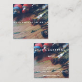 Carte De Visite Carré Art Studio (Devant / Derrière)