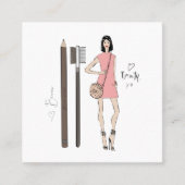 Carte De Visite Carré Artiste de Brows (Devant)